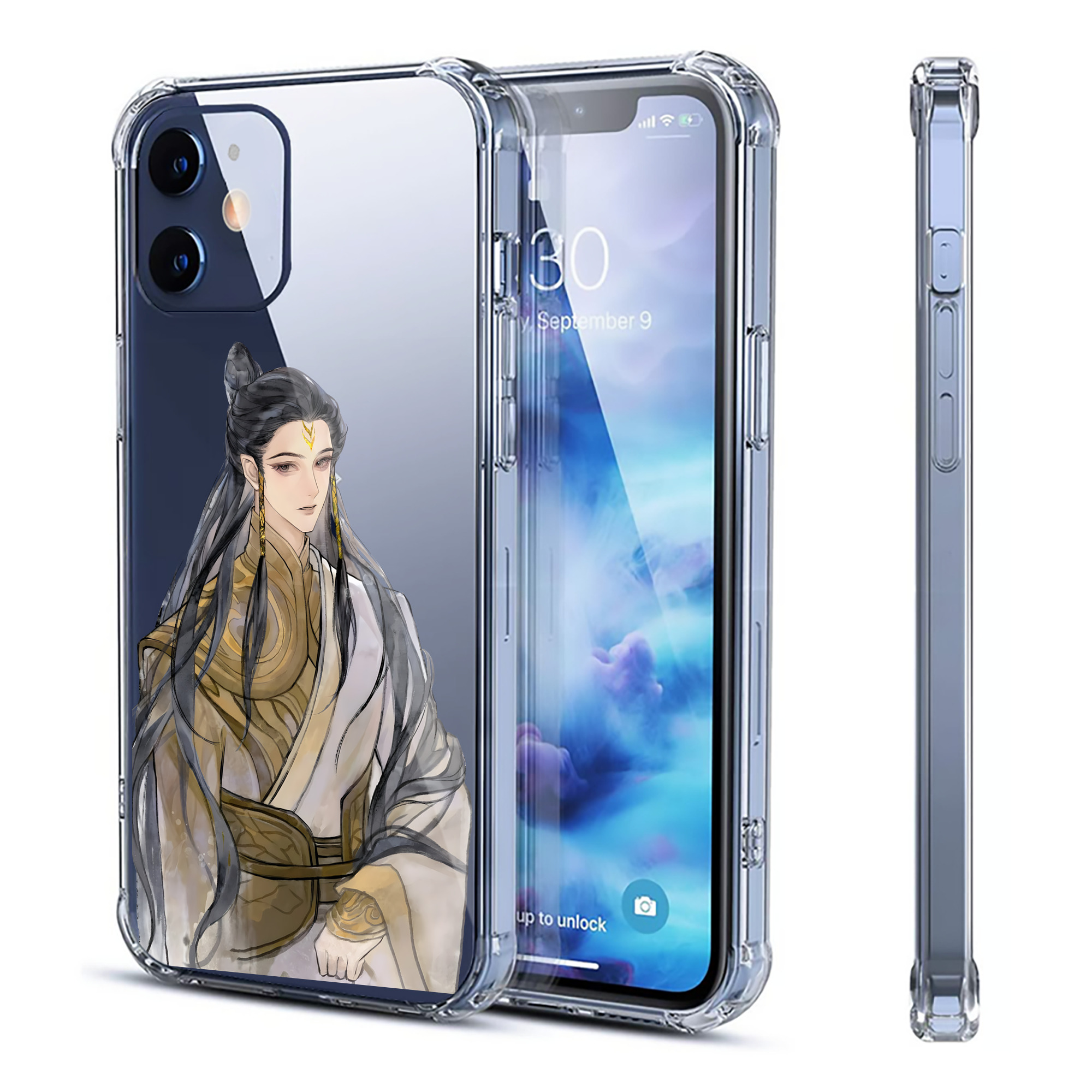（画像用） Ne Zha 2 ナタ 魔童の大暴れ 【iPhone 12シリーズ対応】透明スマホケース（クリアソフトケース）